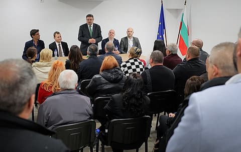 Кирил Вълчев на среща с жители на Гоце Делчев