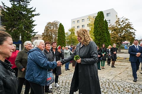 Жители на Кула посрещат Илияна Йотова