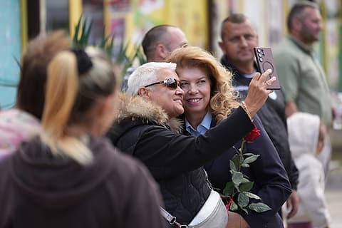 Снимка за спомен с Илияна Йотова