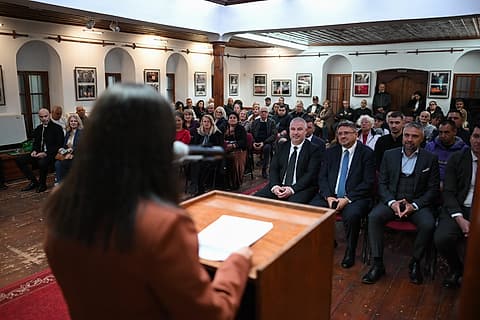 Препълнената Историческа зала на Килийното училище в Кюстендил
