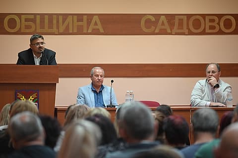Кирил Вълчев на срещата с гражданите в Садово